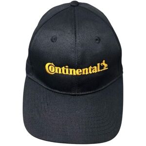 Continental Tire Yellow Stitch Lettering Men’s Black Snapback Hat OSFM